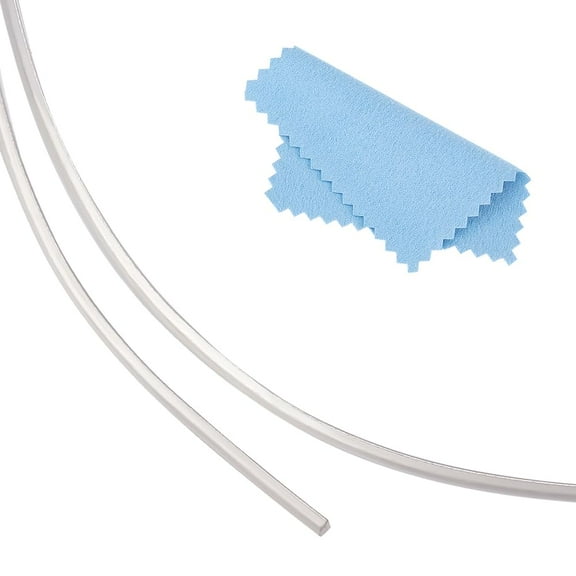 11 Gauge 999 Sterling Silver Wire Half Round Wire 11.8 Inch Silver Craft Wire for DIY Art Ring Earring Bracelets Necklaces Jewelry Making 3mm Wide