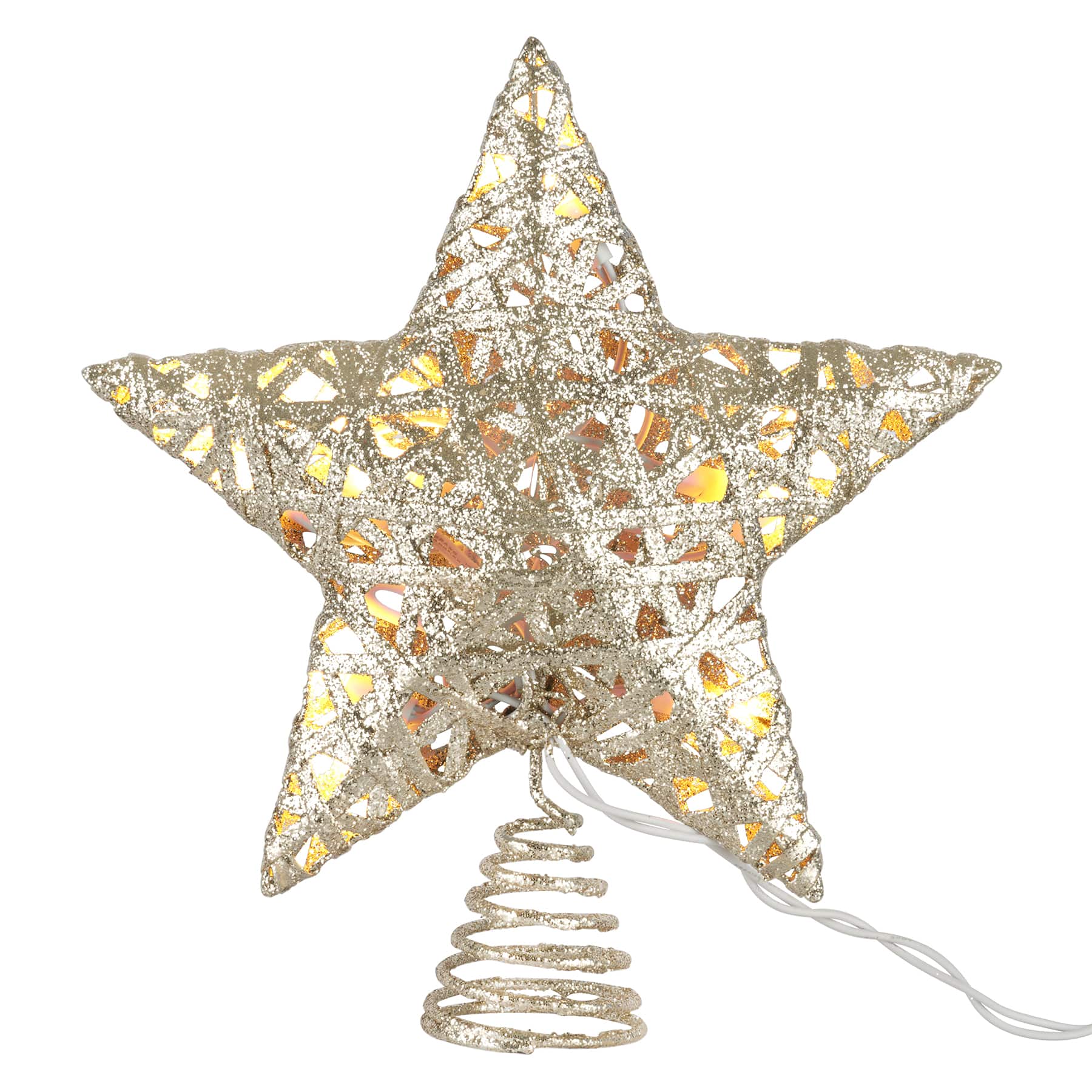 11" Gold Grapevine Star Lighted Tree Topper by Ashland®Christmas Tree