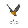 thumbnail image 1 of 11” Gray and Yellow Flying-Off Kingfisher Indoor or Outdoor Statue Decoration, 1 of 8