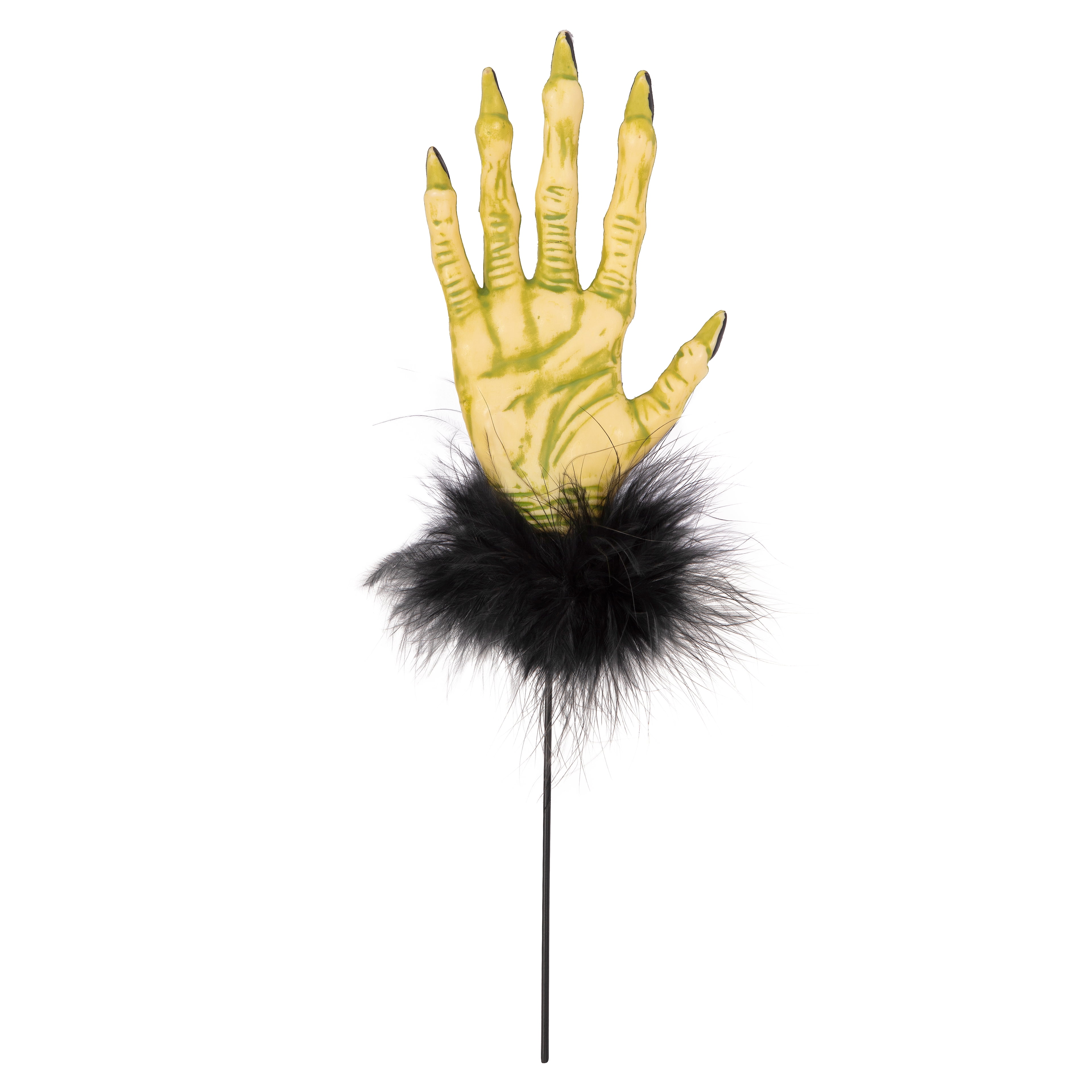 11" Green Witch Hand Pick by Ashland-Halloween Florals for Crafting and Decoration