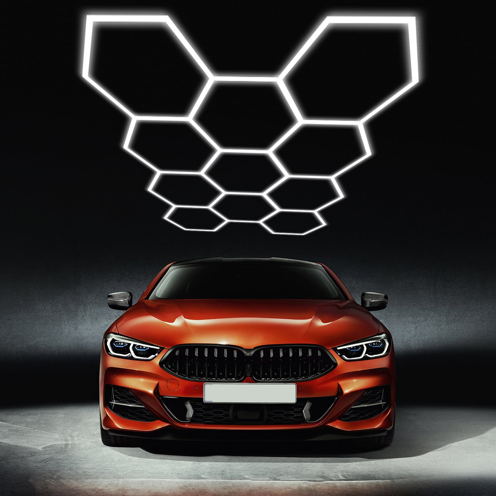 11 Grids Hexagon LED Lights Garage LED Lighting Workshop Retail Showroom 6500K