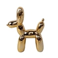thumbnail image 1 of 11"H Metallic Gold Ceramic Balloon Dog, 1 of 4