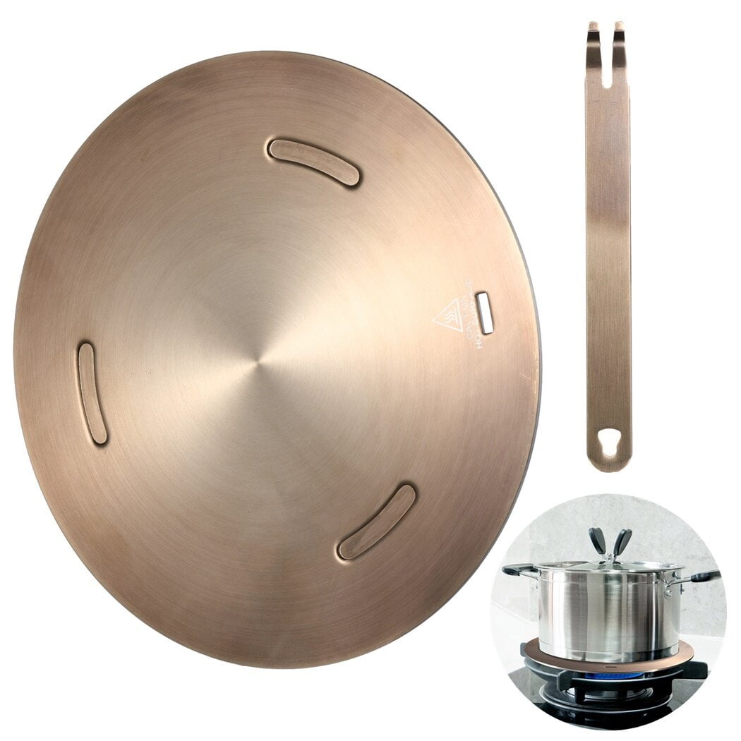 11" Heat Diffuser Plate, Stainless Steel Induction Adapter Plate for