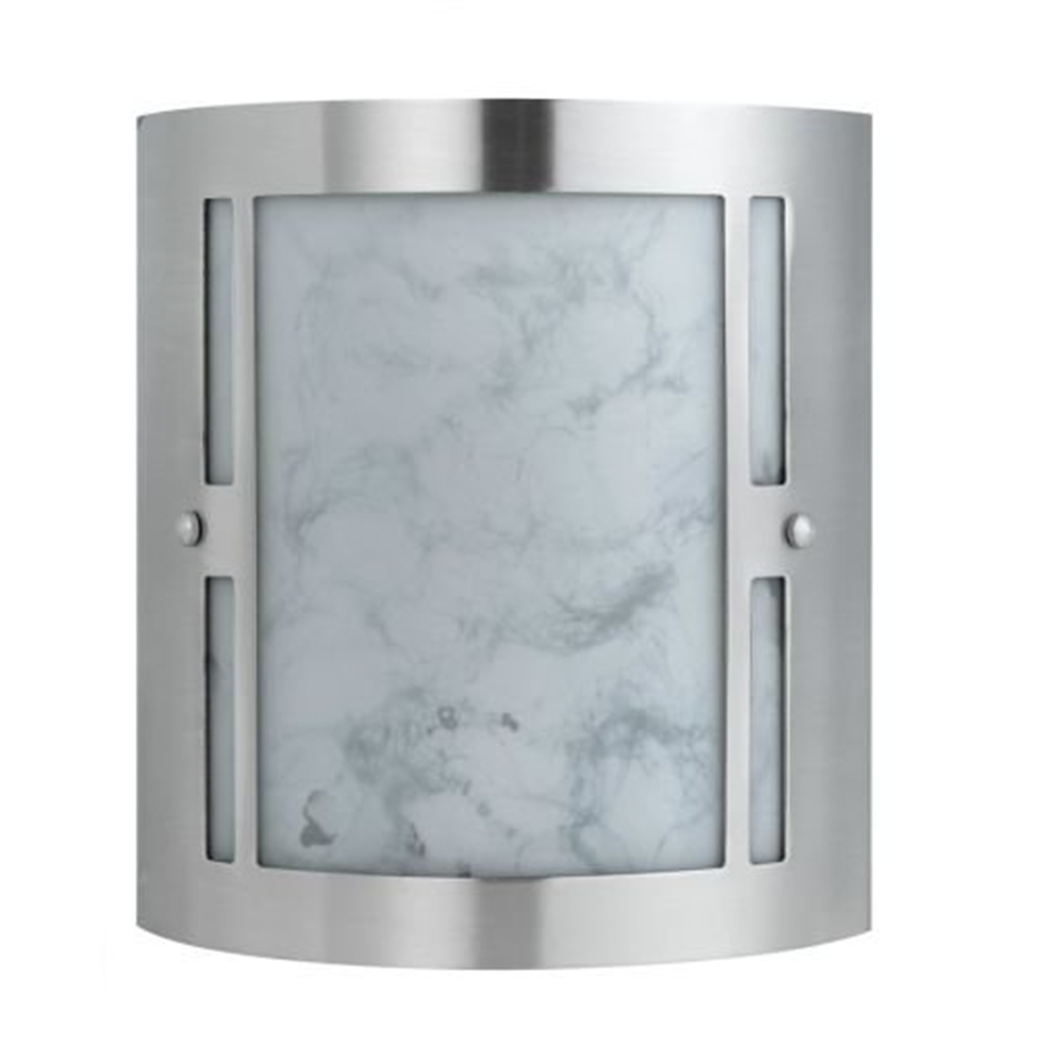 11" Height Vanity Light in Brushed Steel-Color:Brushed Steel,Finish:Brushed Steel,Style:Hotel,Wattage:26WX2 - image 1 of 2