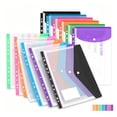 Resuable Envelope 11-Hole Expanding File Pockets, Horizontal and Vertical Plastic ...