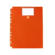 11-Hole Vertical Loose-Leaf File Pouch, A4 Waterproof Binder Pocket, Reusable Transparent Document Sleeve for Notebook Binder & Paper Storage