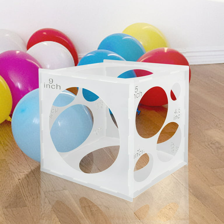 11Holes Plastic Balloon Sizer Box Balloons Size Measurement Tool