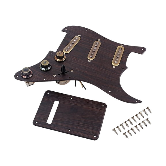 11 Holes Electric Guitar Prewired Loaded Pickguard Set Single Coil Pickup Replacement