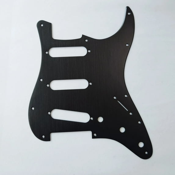 11 Holes SSS Anodized Aluminum Electric Guitar Pickguard for Fender ST SSS Guitar