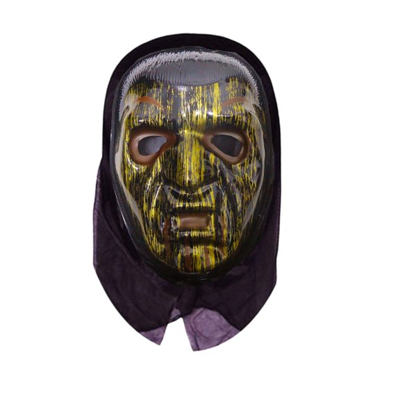 11 INCH Halloween Mask Ghost Face Scream Scary Mask Head Cover, Horror Mask Cosplay Prop Party Cosplay, Creepy Halloween Face Mask Scary Atmosphere, Funny Gifts for Halloween Birthday #H