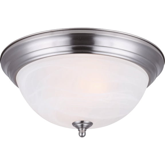 11 In. 2-Bulb Flush Mount Ceiling Light Fixture - Single Pack