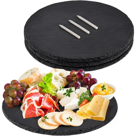 11 In Slate Cheese Boards, 4 count Stone Charcuterie Platters