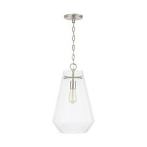 338316BN-Capital Lighting-11 Inch 1 Light Pendant - in Transitional style - 11 high by 18.5 wide-Brushed Nickel Finish