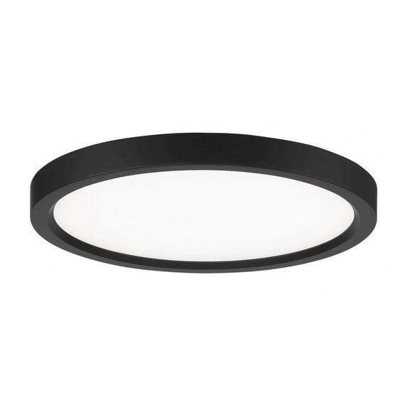 11 Inch 20W 1 Led Round Flush Mount-Coal Finish Minka Lavery 711-66A-L