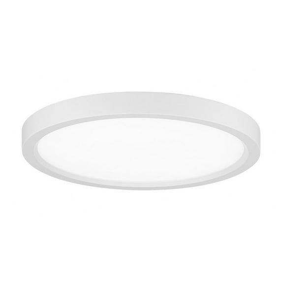11 Inch 20W 1 Led Round Flush Mount-White Finish Minka Lavery 711-44-L