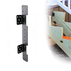 11 Inch Adjustable Stair Stringer Hanger 10 Pack, Heavy Duty Galvanized Steel Hidden Support Bracket, 2x10 2x12 Lumber Connector Hidden Deck Step Mount Hardware