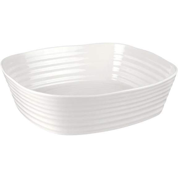 11 Inch Baking Pan for Oven Deep Casserole Dish Made from Fine Porcelain Dishwasher and Microwave Safe