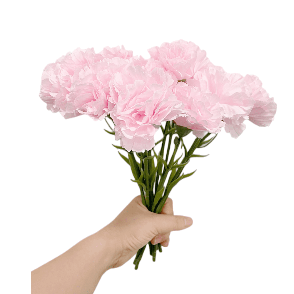 11 Inch Bouquets 10 Stem Carnations,Outdoor UV Resistant No Fade ...