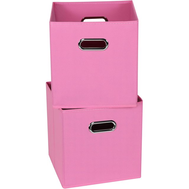 11 Inch Cube Storage Bins ,Black Fabric Cubes Organizer Baskets with