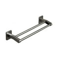 thumbnail image 1 of 11 Inch Double Towel Bar 304 Stainless Steel Towel Rack Wall Mounted Brushed Nickel Bathroom Accessories ( Black ), 1 of 7