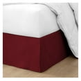 11 Inch Drop Bed Skirt Full Size with Platform to Stay in Place Pleated