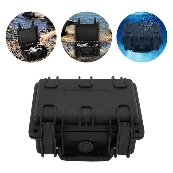 11-Inch Equipment Protection Box, Waterproof, with Customizable Sponge, Ergonomic Handle and Stainless Steel Chain