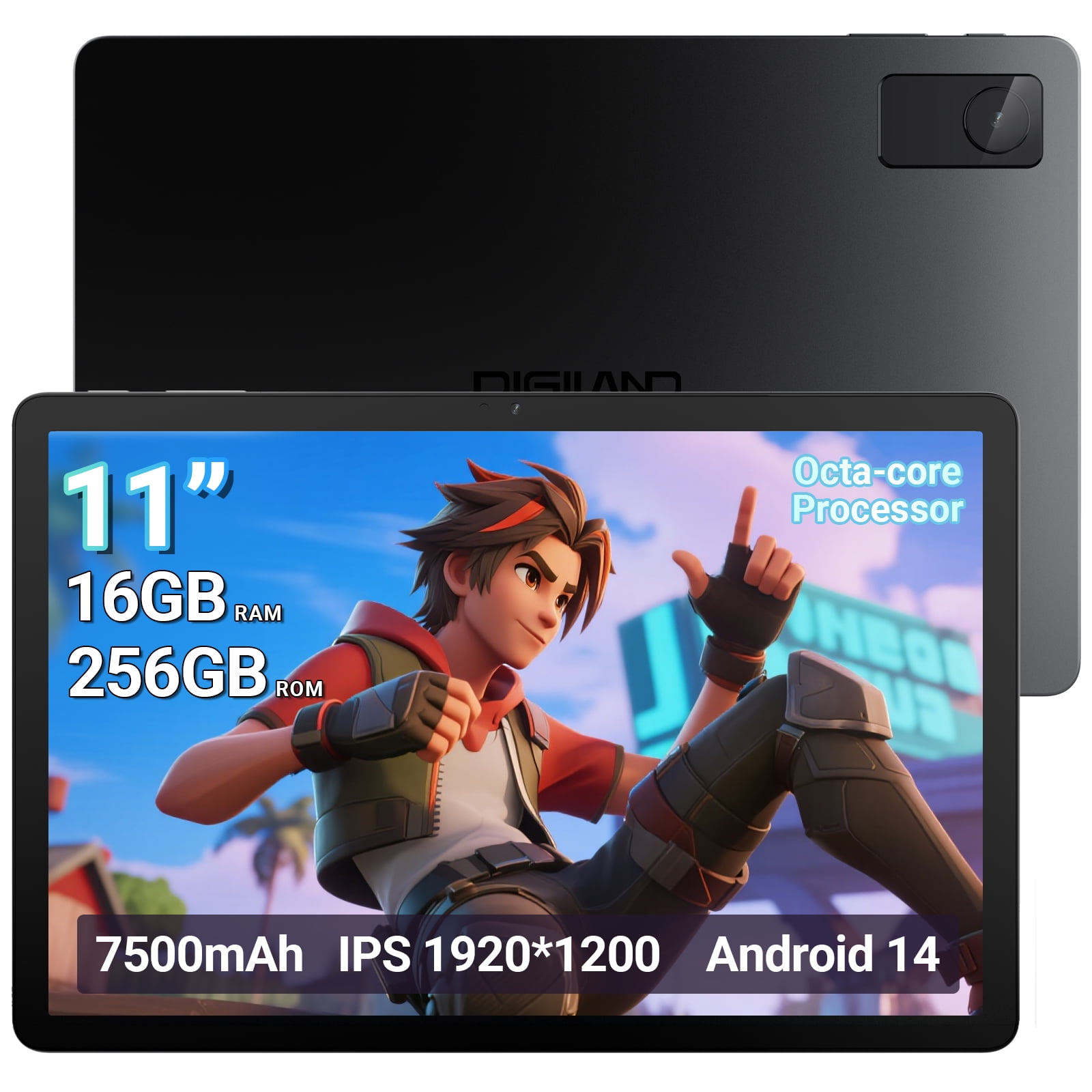android16 タブレット 11インチ 16GB+128GB ブラック 2025年8月