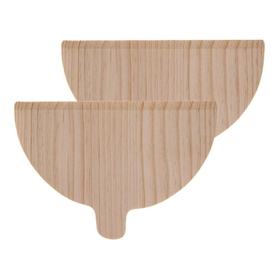11 Inch Half Round Pizza Peel, Solid Wood Pizza Paddle Board for Baking Homemade Pizza, Cutting Board for Cheese, Bread, Fruit & Vegetables