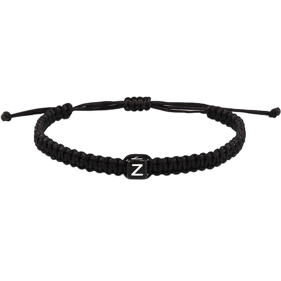 11 Inch Initial Bracelets for Women Men Gifts for Her Girl Friend Birthday, Braided Bracelets Letter A-Z Charm Adjustable Link, Mother's Day Jewelry Mom Christmas Valentine's Day Gift