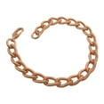 thumbnail image 1 of 11 Inch Men's Solid Copper Link Bracelet CB792G - 1/4 of an inch wide. Thick and Durable., 1 of 3