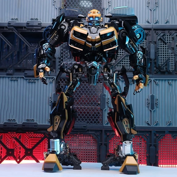 11 Inch Multicolor Black Bumblebee, Dual Mode Movie Battle Robot