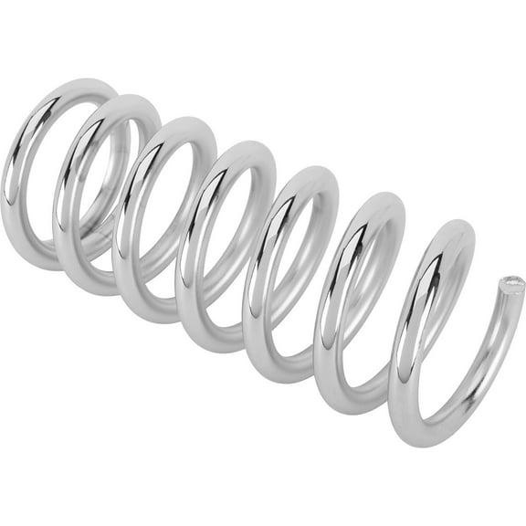 Speedway Motors 11 Inch Mustang II Pinto Front Spring 425 lb Rate Chrome Stock Diameter Non-Coilover Compatible With 1974-78 Mustang II and 1974-80 Pinto Suspension