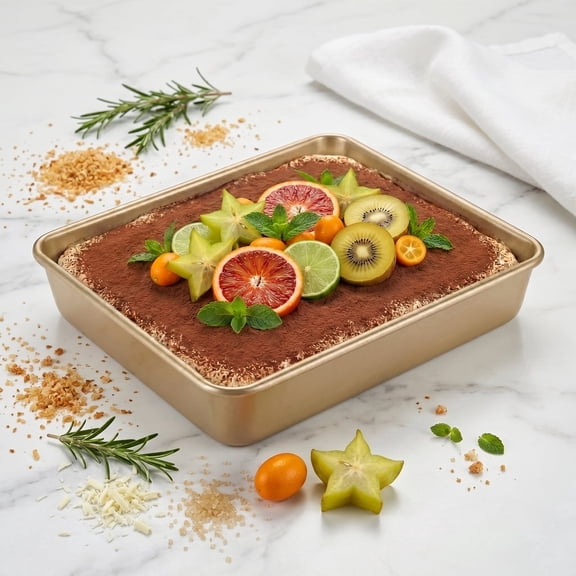 11 Inch Nonstick Baking Pan, Square Cake Pan Deep Size, Brownie Pan, Cake Pans and Baking Pans for Oven, Square Baking Pan for Bread, Brownie, Cookie