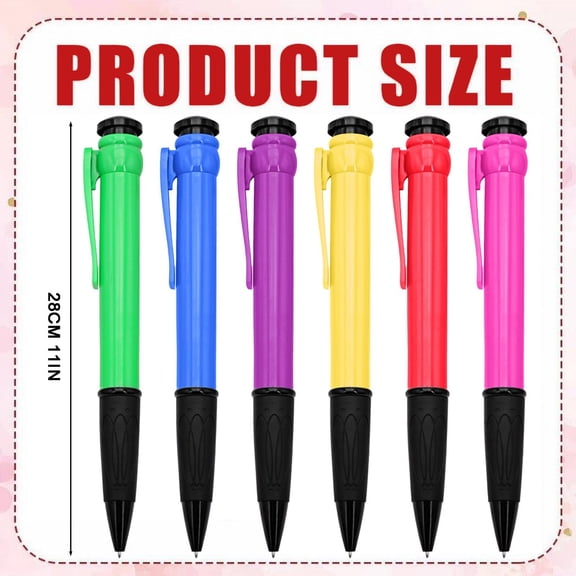 11 Inch Oversized Ballpoint Pen, Fun Extra Large Writing Tool, Giant Novelty Stationery Pen, A Must-Have for Home Use, Jumbo Sized Ballpoint Pen, Fun Gift & Gag Item for Office, 1ml, 11in,Blue