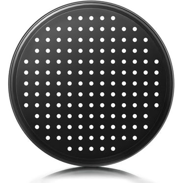 11 Inch Pizza Pan with Holes, Nonstick Pizza Tray for Oven, Round Perforated Carbon Steel Pizza Baking Pans Pizza Bakeware for Home Restaurant Kitchen Baking