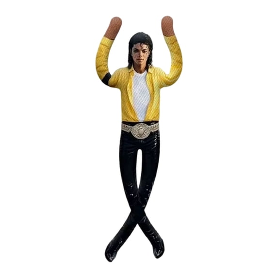 11 Inch Poseable Michael Plush Doll, 2026 New Bendable Internal Wireframe Soft Stuffed Figure, Pop Star Collectible Toy, Desk Ornament Gift for Music Fans