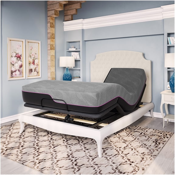 11 Inch Queen Split King Gel Memory Foam Mattress with Cooling Copper Infusion, Medium Firm Feel, Grey