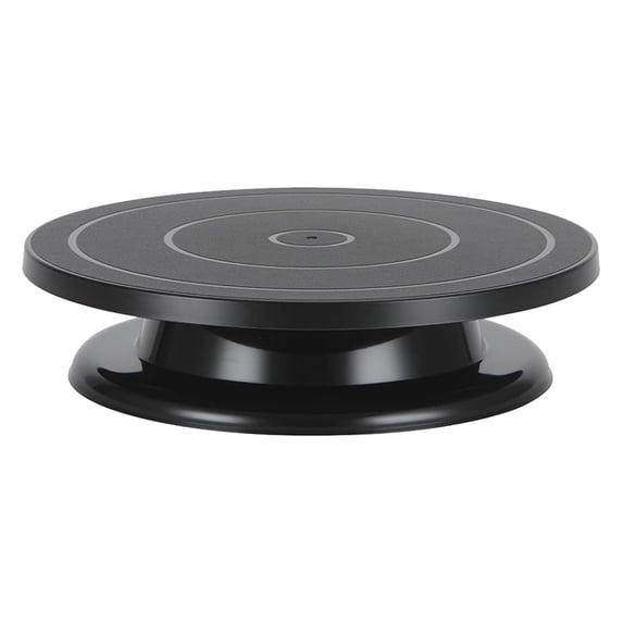 11 Inch Revolving Cake Turntable - Light Weight Black Painting Spinner for Decorating and Display