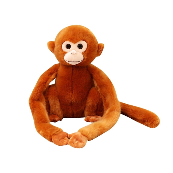 11 Inch Simulated Monkey Plush Toy With Hanging Hands For Children Soft Stuffed Animal Doll