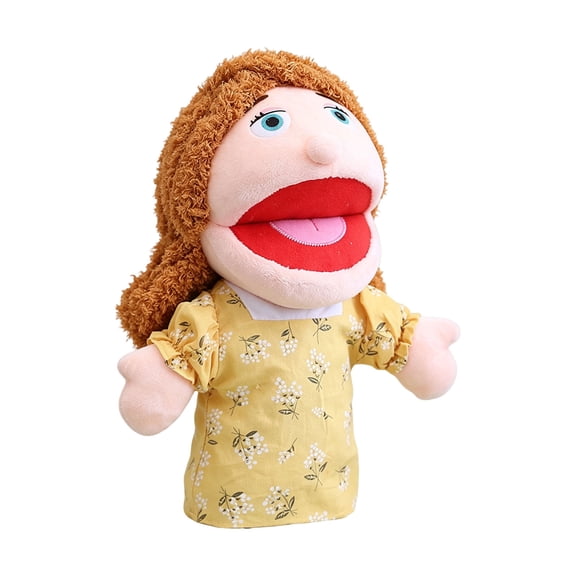 11 Inch Soft Plush Hand Puppet Set, 6 Family Member Puppets for Kids Storytelling, Imaginative Role-Play Teaching Preschool Home Theater Classroom Supplies