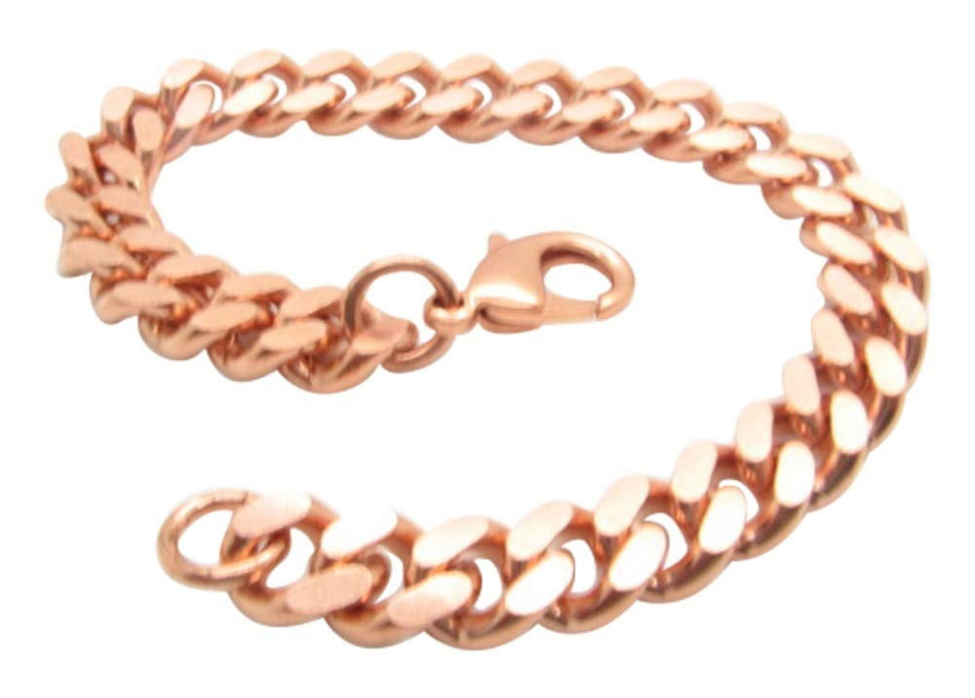 11 Inch Solid Copper Anklet, 5/16 of an inch wide, CA644G - Made in the USA.
