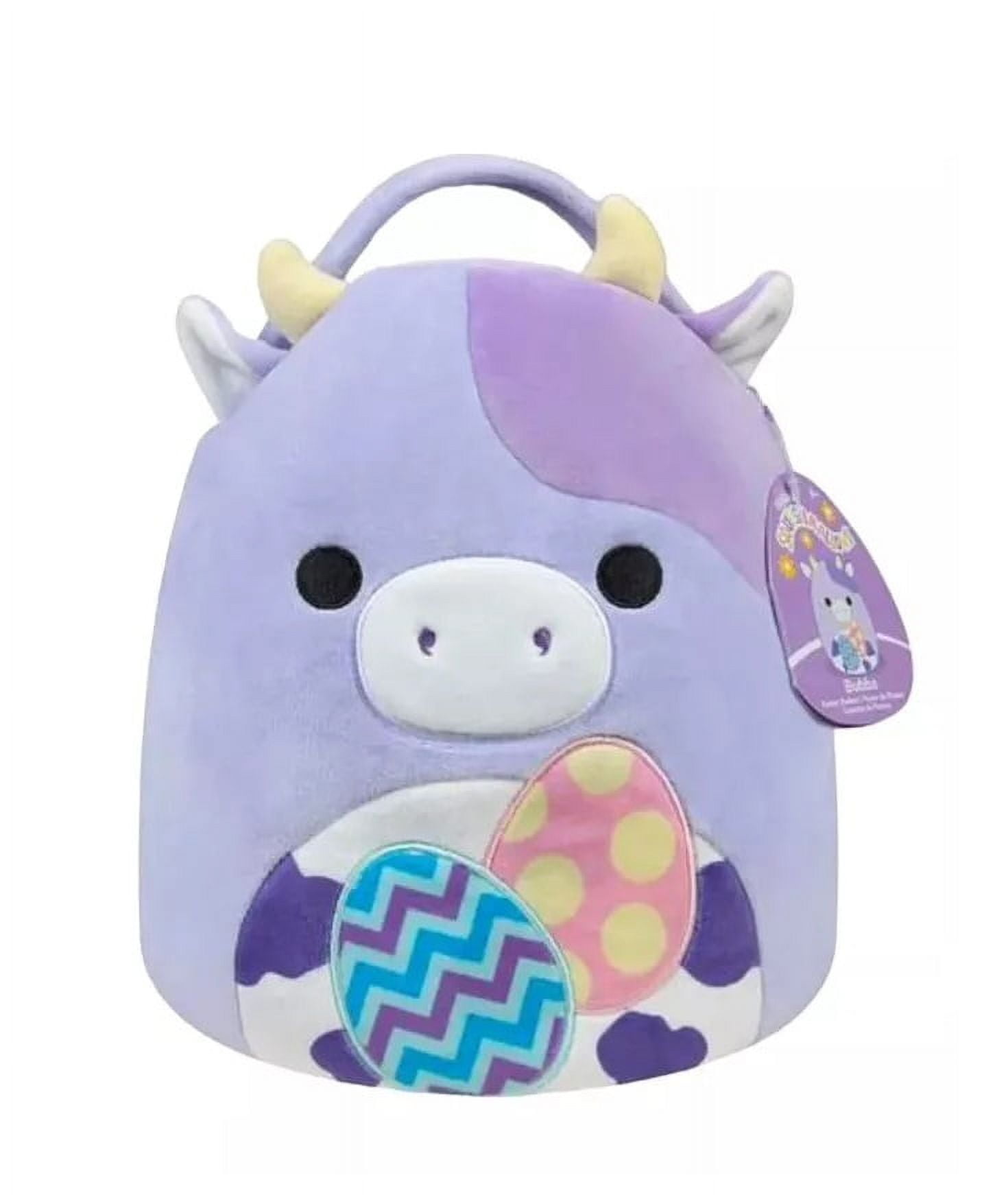 11 Inch Squishmallows Bubba the Cow Plush Easter Basket
