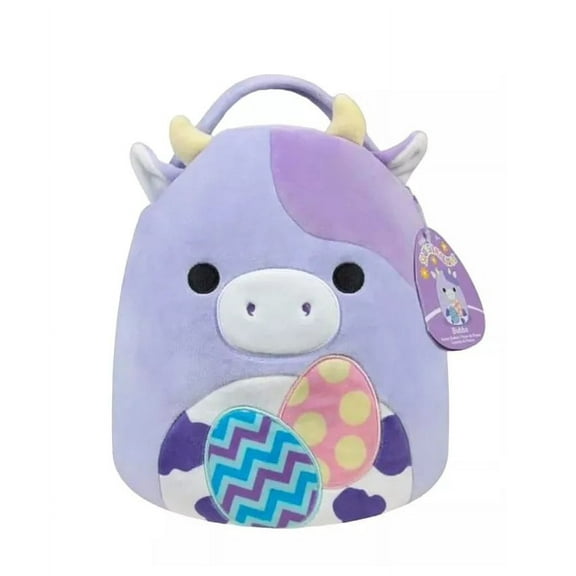11 Inch Squishmallows Bubba the Cow Plush Easter Basket