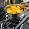 thumbnail image 1 of 11-Inch Stainless Steel Cookware Pan with Steamer and Lid, 1 of 7