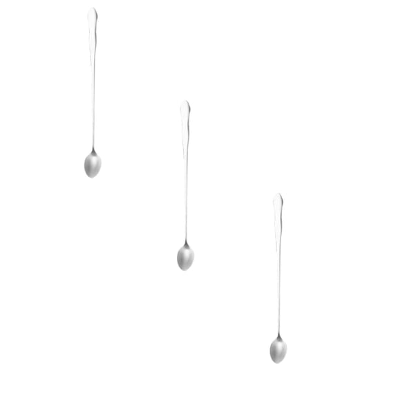 11 Inch Stainless Steel Iced Tea Spoon, Long Handle Coffee Mixing Spoon For Tall Glasses, Extra Long Dessert Spoons For Kitchen And Restaurant (A*3)
