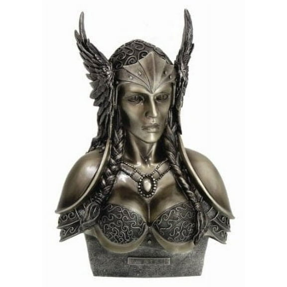 11 Inch Valkyrie Warrior Goddess Head and Bust Statue Figurine