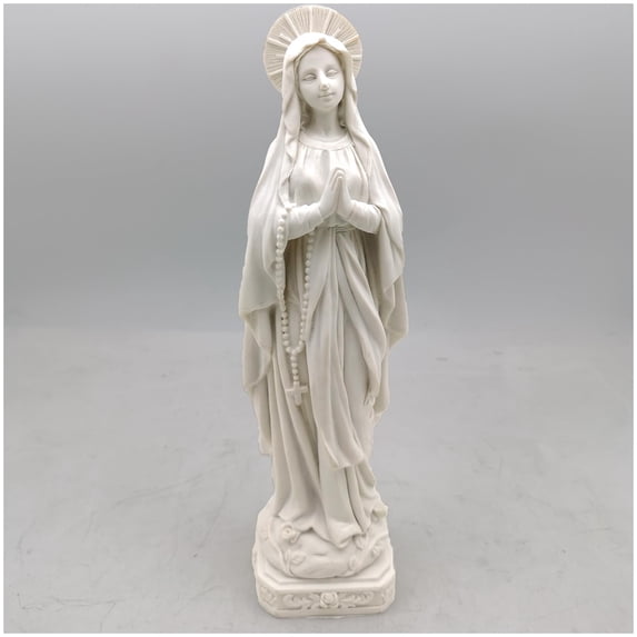 DurableDelights 11-Inch Virgin Mary Garden Statue, Resin Our Lady of Grace Prayer Decor