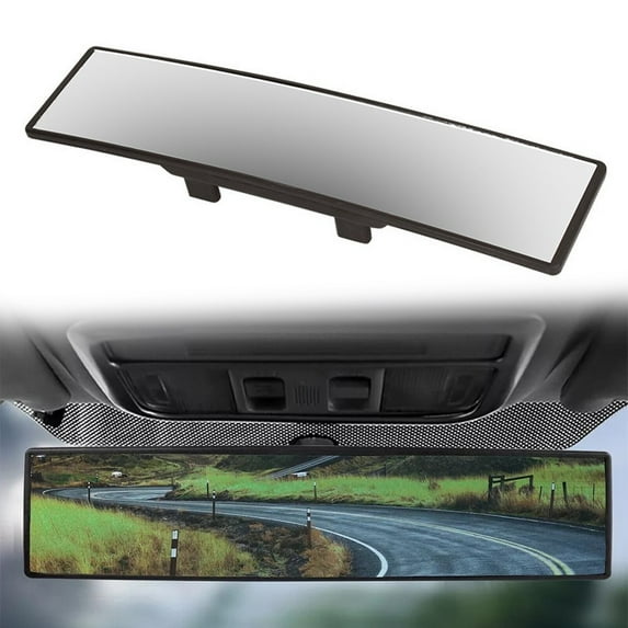 11 Inch Wide Angle Rear View Mirror for Cars, SUVs, and Trucks
