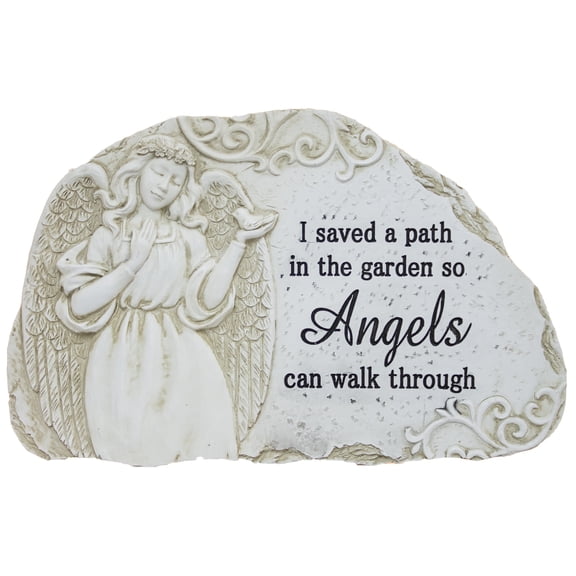11 Inch Wide Polystone Merorial Stone/ Plaque "I saved a path"