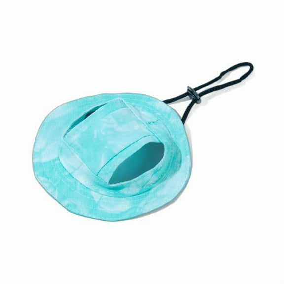 11 Inch Head Circumference Dog Sun Hat, Sun Protection and Breathable Visor for Small Medium Dogs, Anti-Strangulation Design (Green)